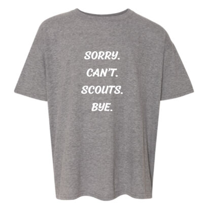 Sorry. Can't. Scouts. Bye - Youth Softstyle® T-Shirt Thumbnail