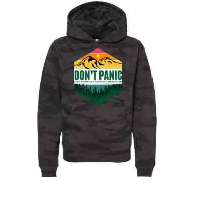 Don't Panic - Youth Midweight Hooded Sweatshirt Thumbnail