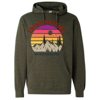 Think Outside - Midweight Hooded Sweatshirt Thumbnail