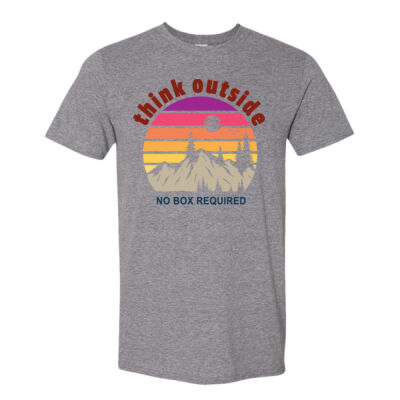 Think Outside - Unisex Softstyle® T-Shirt Thumbnail