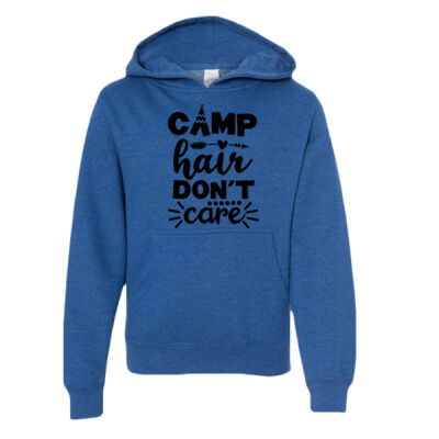 Camp Hair Don't Care - Youth Midweight Hooded Sweatshirt Thumbnail