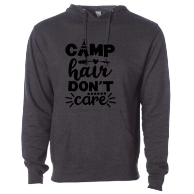 Camp Hair Don't Care - Midweight Hooded Sweatshirt Thumbnail