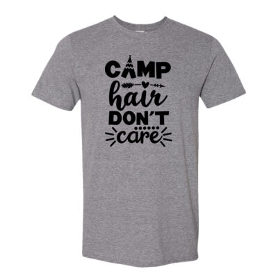 Camp Hair Don't Care - Unisex Softstyle® T-Shirt Thumbnail